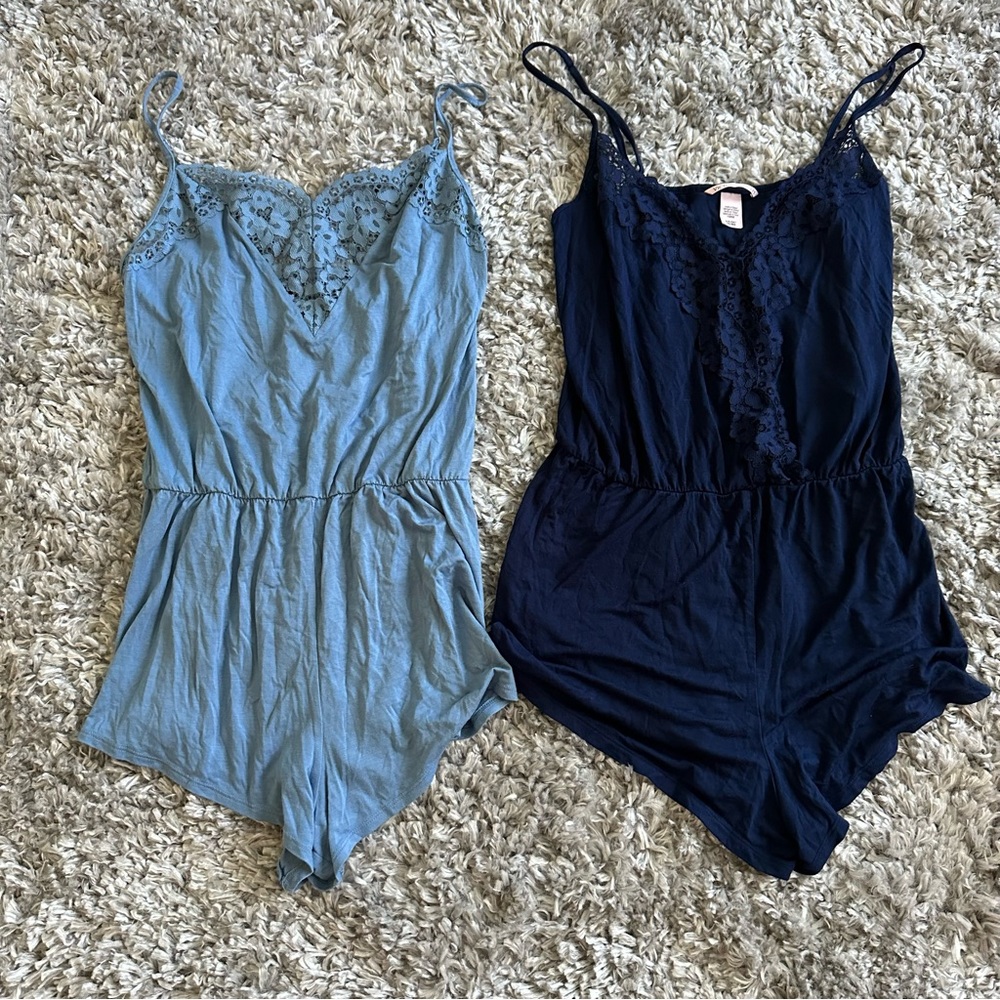 Victoria’s Secret Lace Sleep Rompers